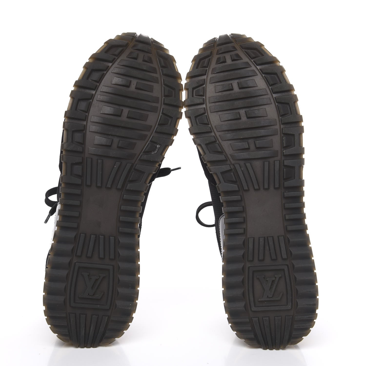 Louis Vuitton Suede Monogram Run Away Sneakers 39 Black 5 of 8