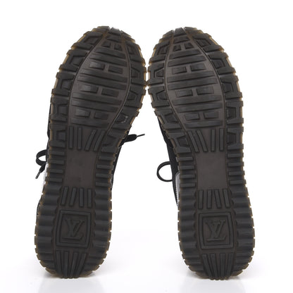 Louis Vuitton Suede Monogram Run Away Sneakers 39 Black 5 of 8