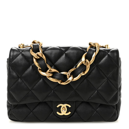 Chanel Lambskin Quilted Large CC Funky Town Flap Black 1 of 10