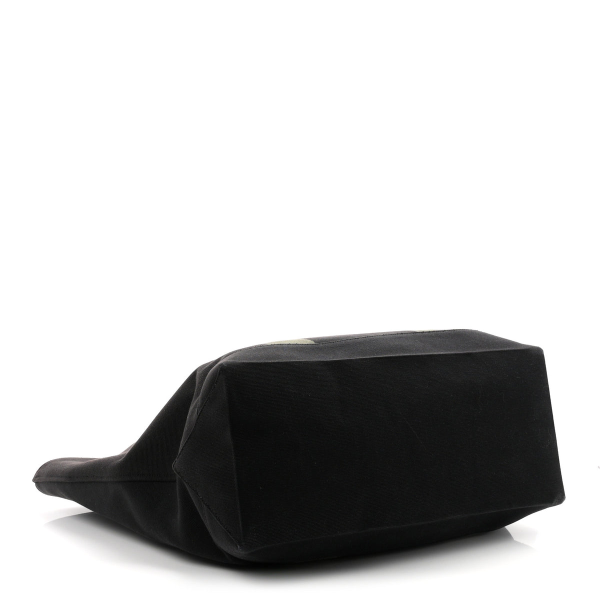 Saint Laurent Canvas Beach Shopping East West Tote Black 4 of 10