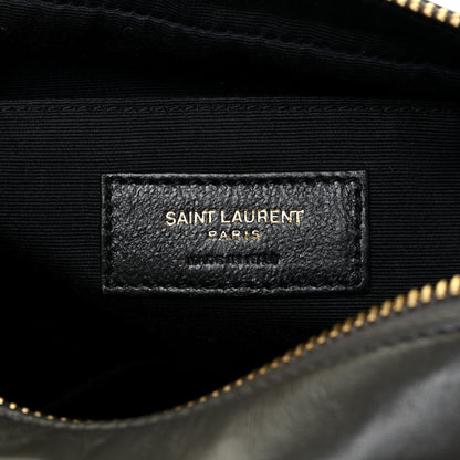 Saint Laurent Calfskin Matelasse Monogram Lou Camera Bag Military Olive 6 of 15