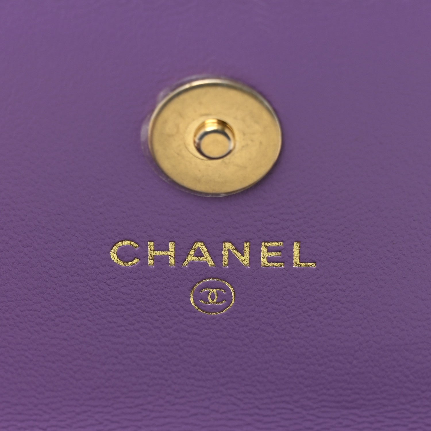 Chanel Lambskin Enamel Quilted Pending CC Flap Belt Bag Purple 6 of 11