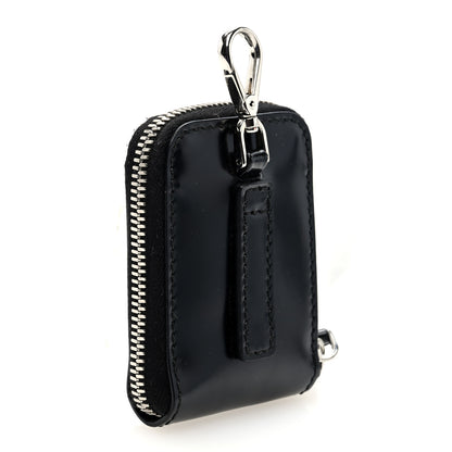 Prada Spazzolato Coin Pouch Bag Charm Black 3 of 6