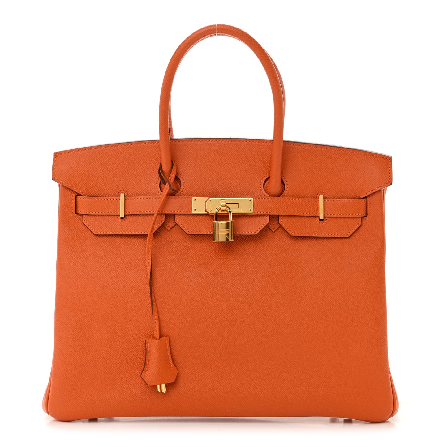 Epsom Birkin 35 Orange