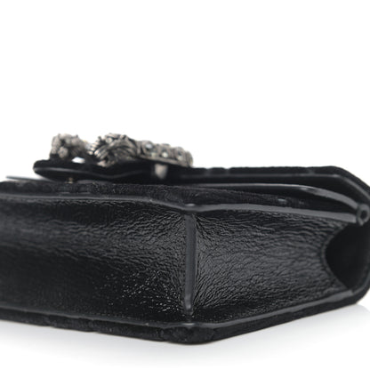 Gucci Velvet GG Monogram Super Mini Dionysus Shoulder Bag Black 7 of 7