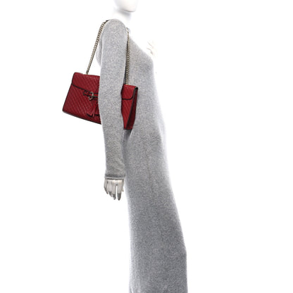 Gucci Microguccissima Medium Emily Chain Shoulder Bag Red 2 of 10