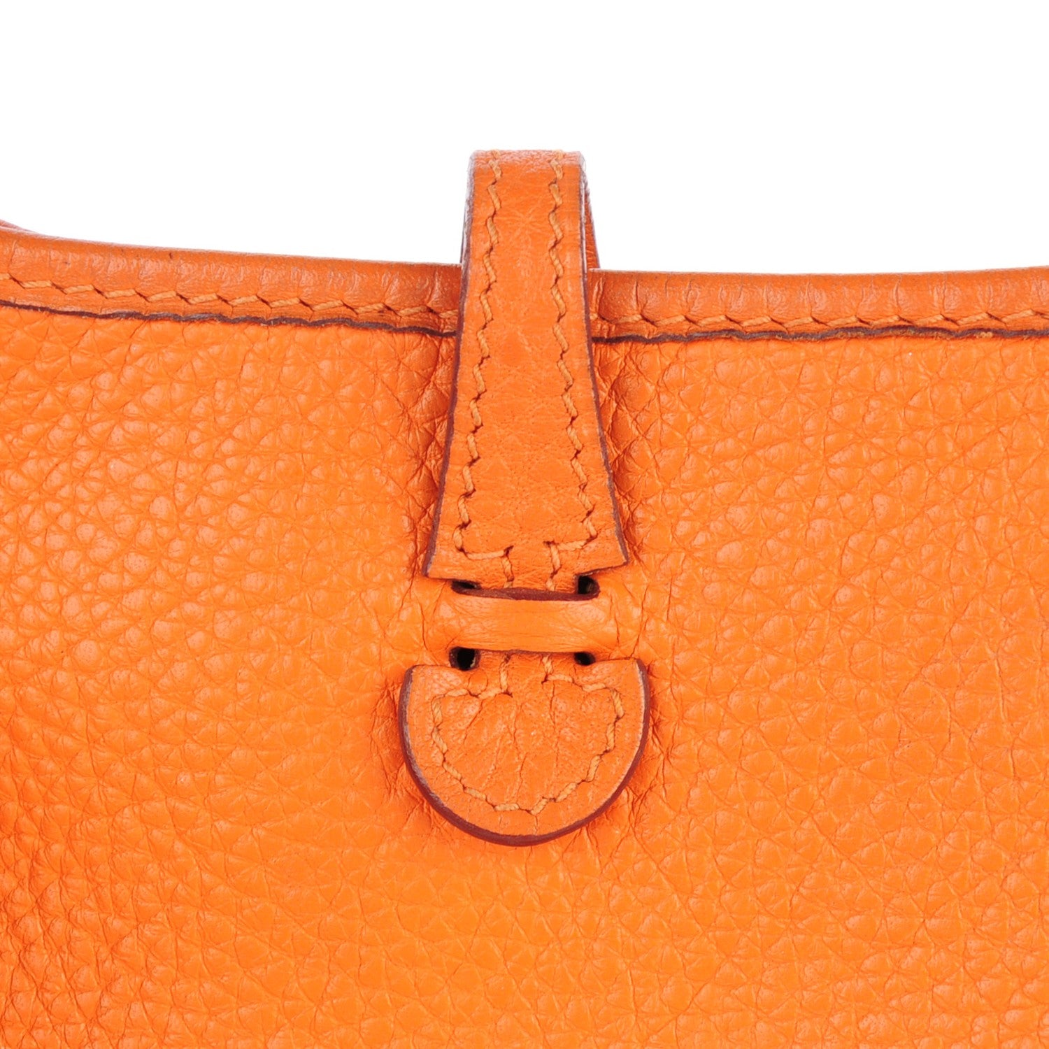 Hermes Taurillon Clemence Evelyne TPM Orange 11 of 14