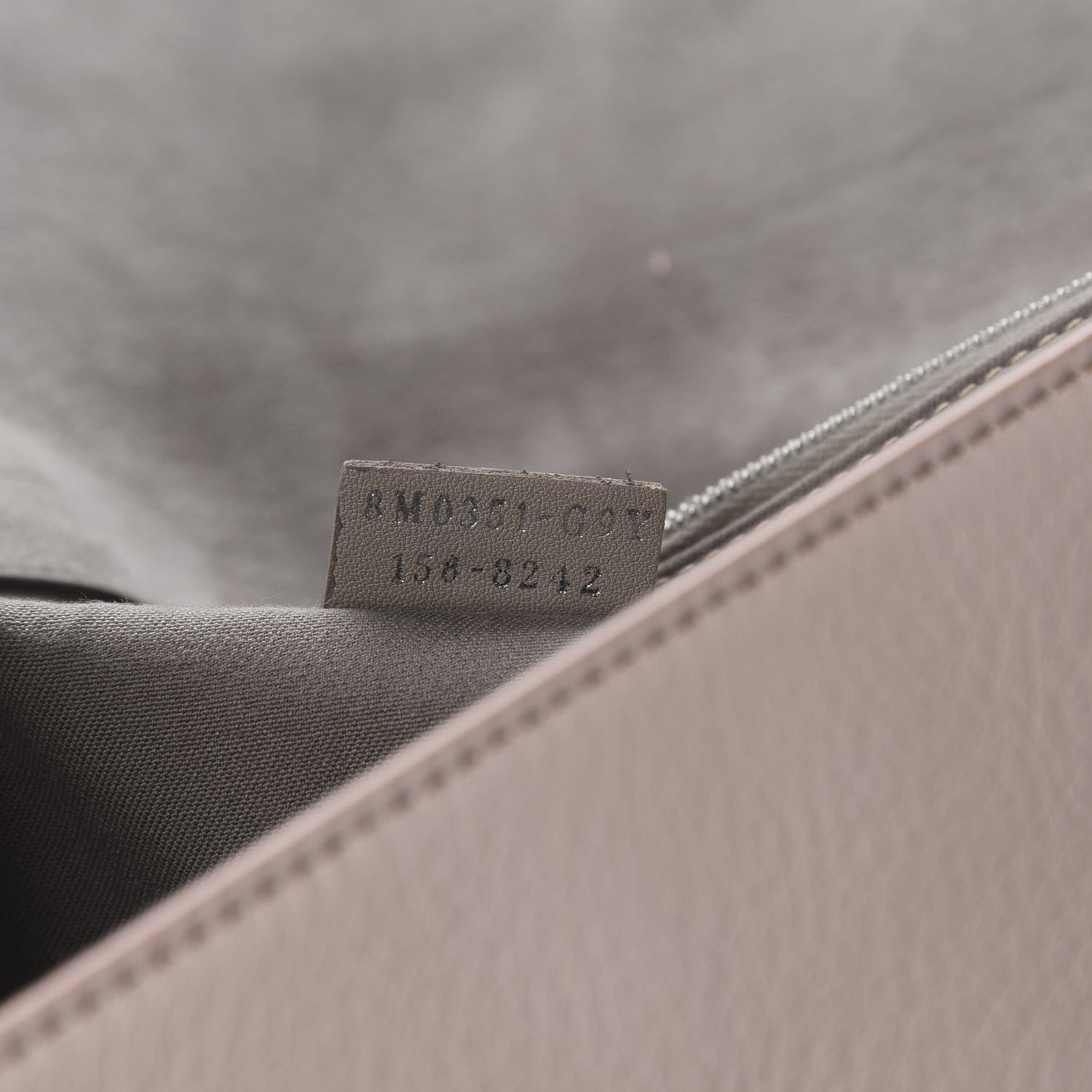 Fendi Vitello Flamingo Tube Macro Clutch Camelia 6 of 9