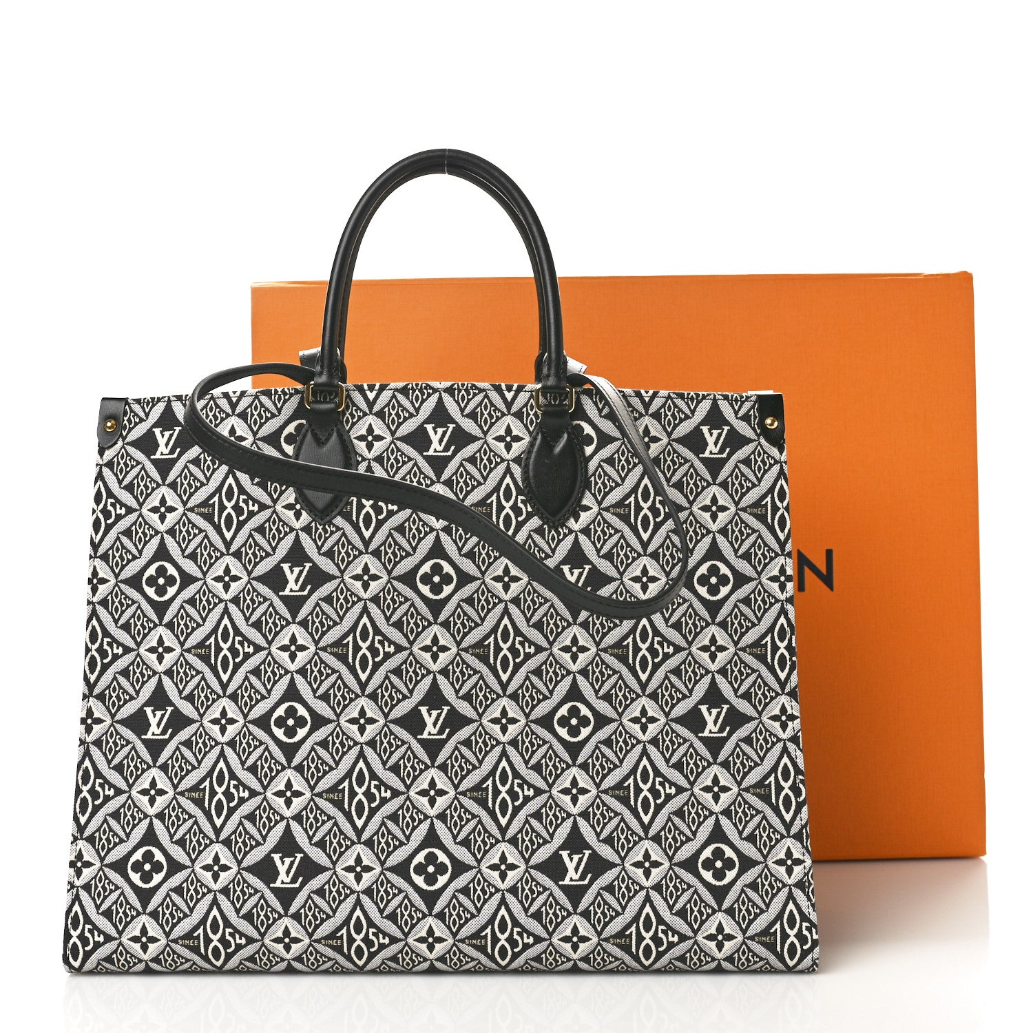 Louis Vuitton Jacquard Since 1854 Onthego GM Grey 10 of 10