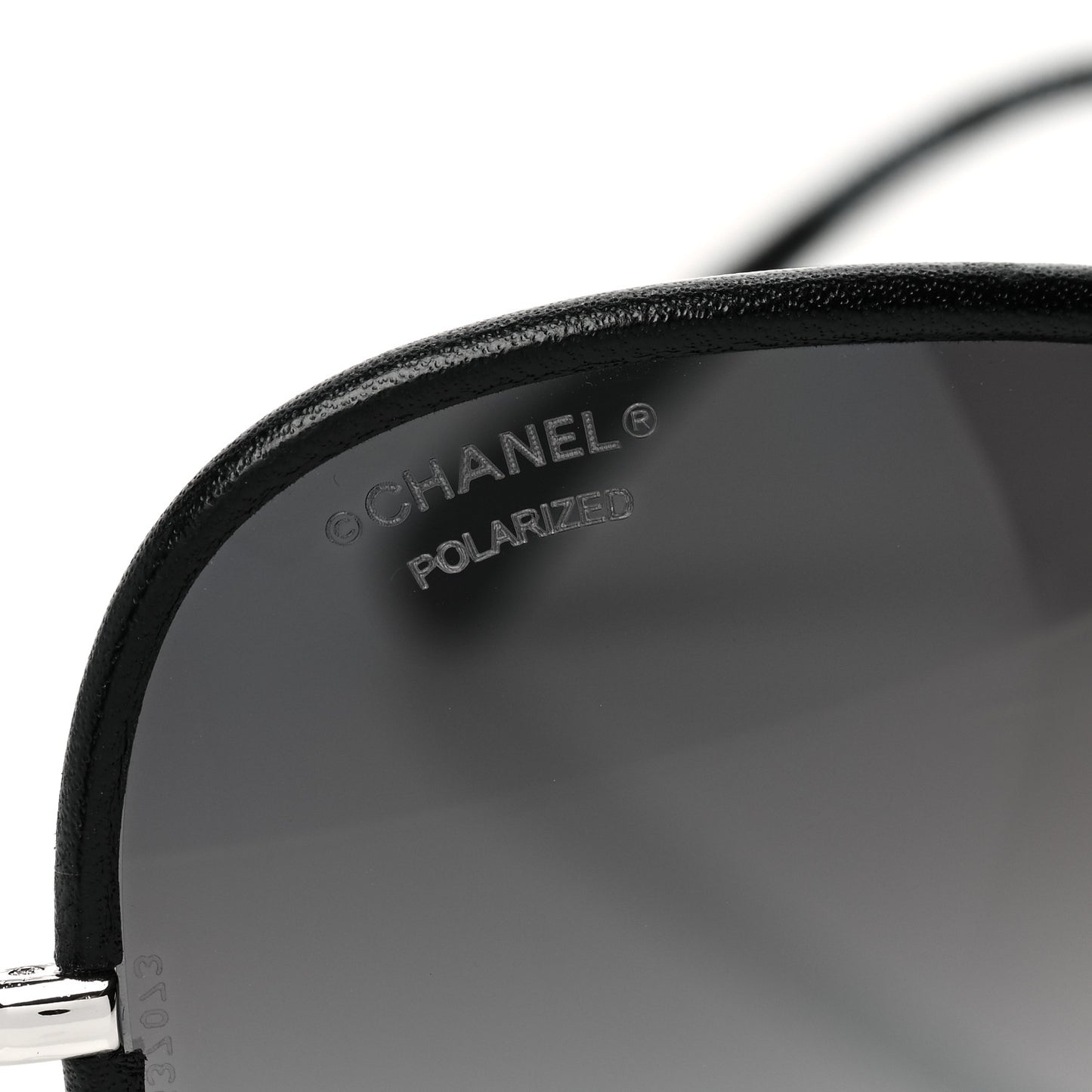Metal Lambskin Polarized Pilot Fall Sunglasses 4227-Q Black