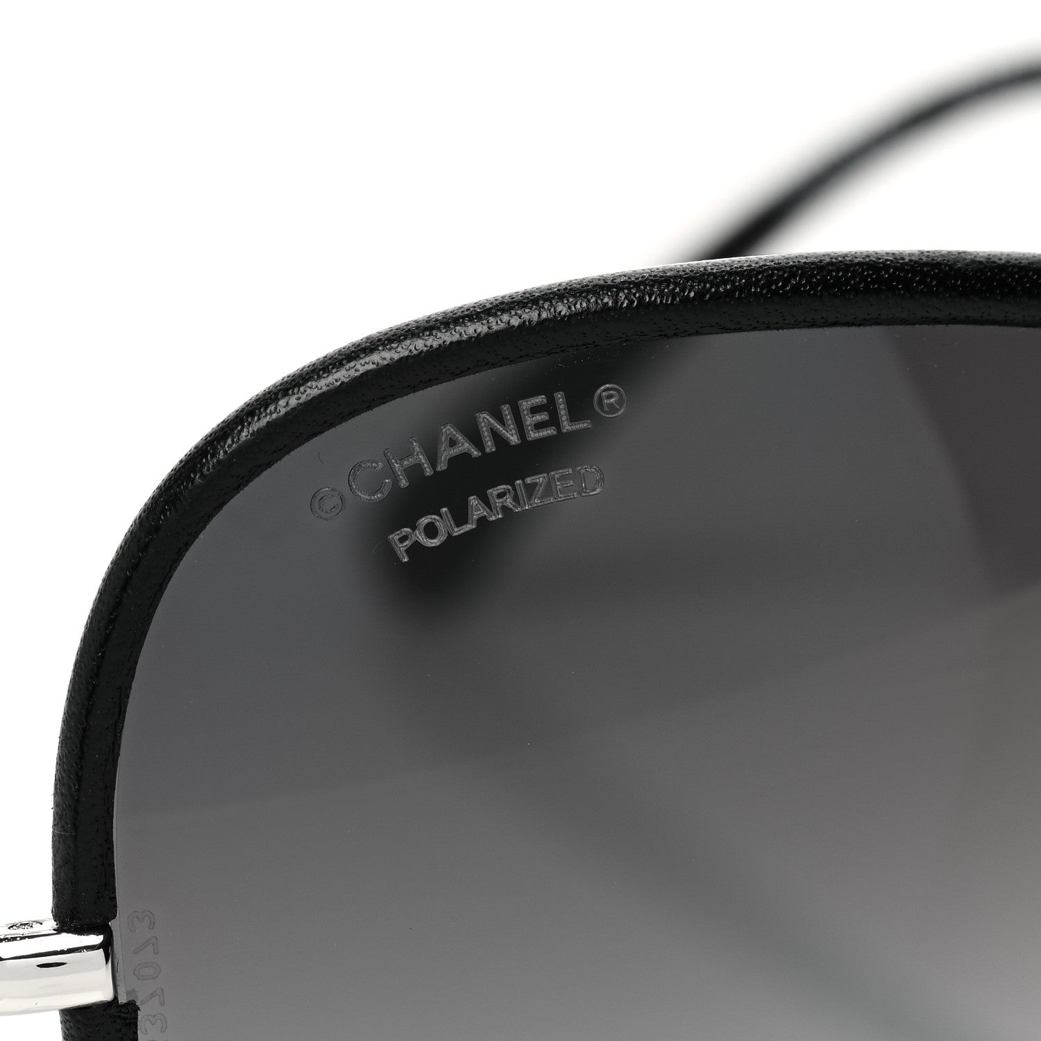 Chanel Metal Lambskin Polarized Pilot Fall Sunglasses 4227-Q Black 6 of 7