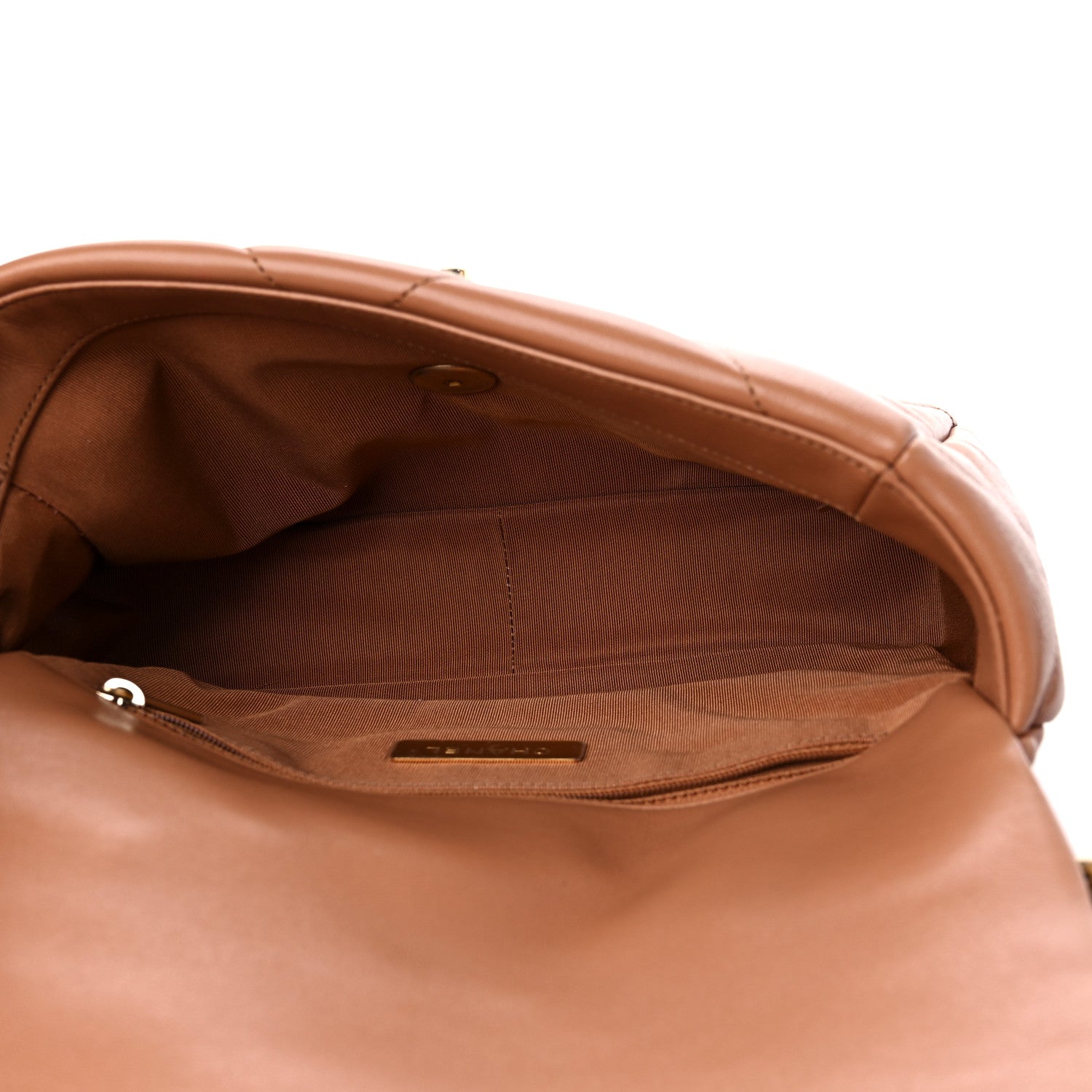 Chanel Lambskin Quilted Medium Chanel 19 Flap Brown 5 of 11