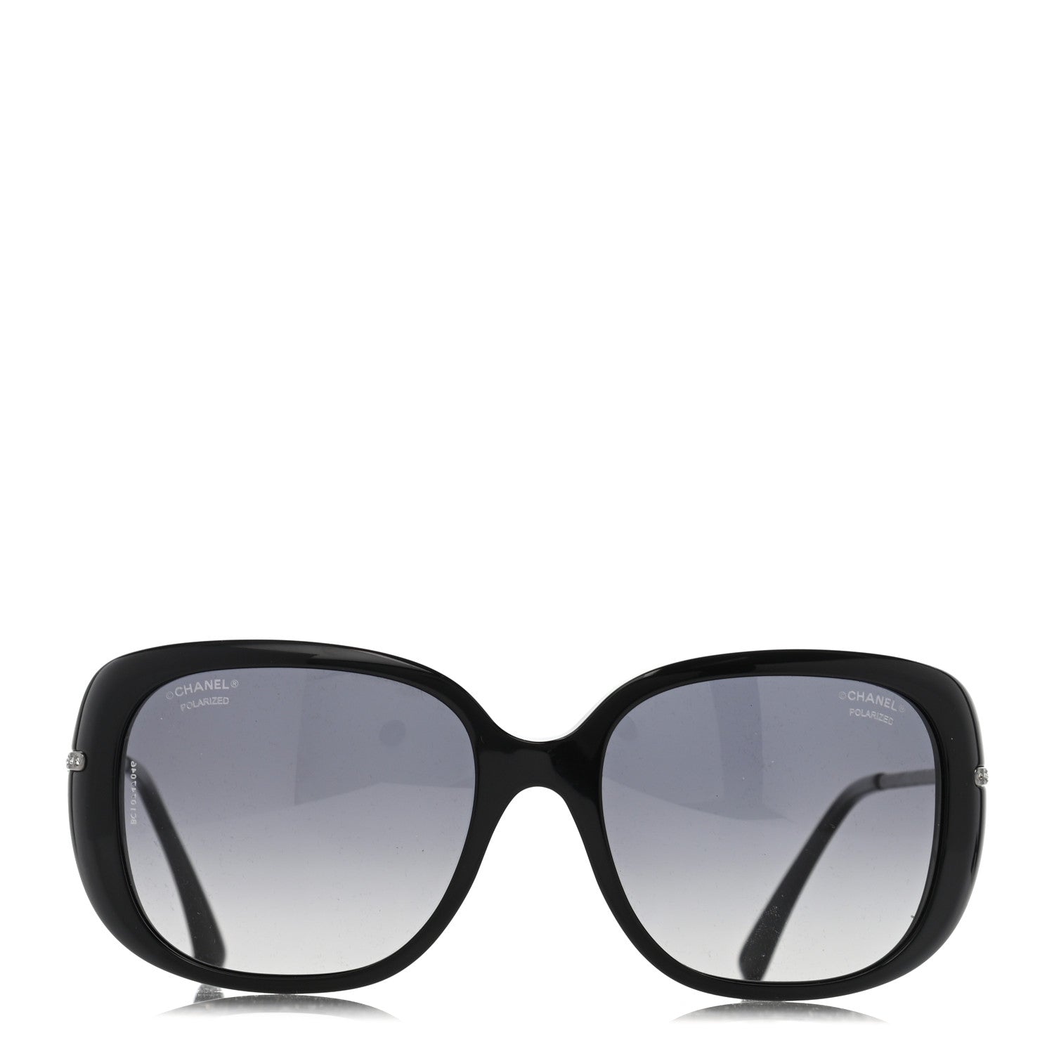 Chanel Polarized Crystal CC Sunglasses 5292 Black 2 of 8