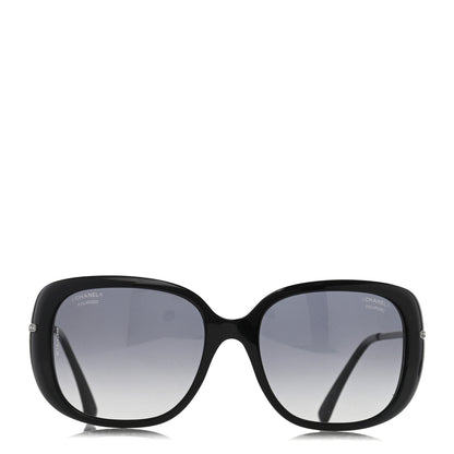 Chanel Polarized Crystal CC Sunglasses 5292 Black 2 of 8