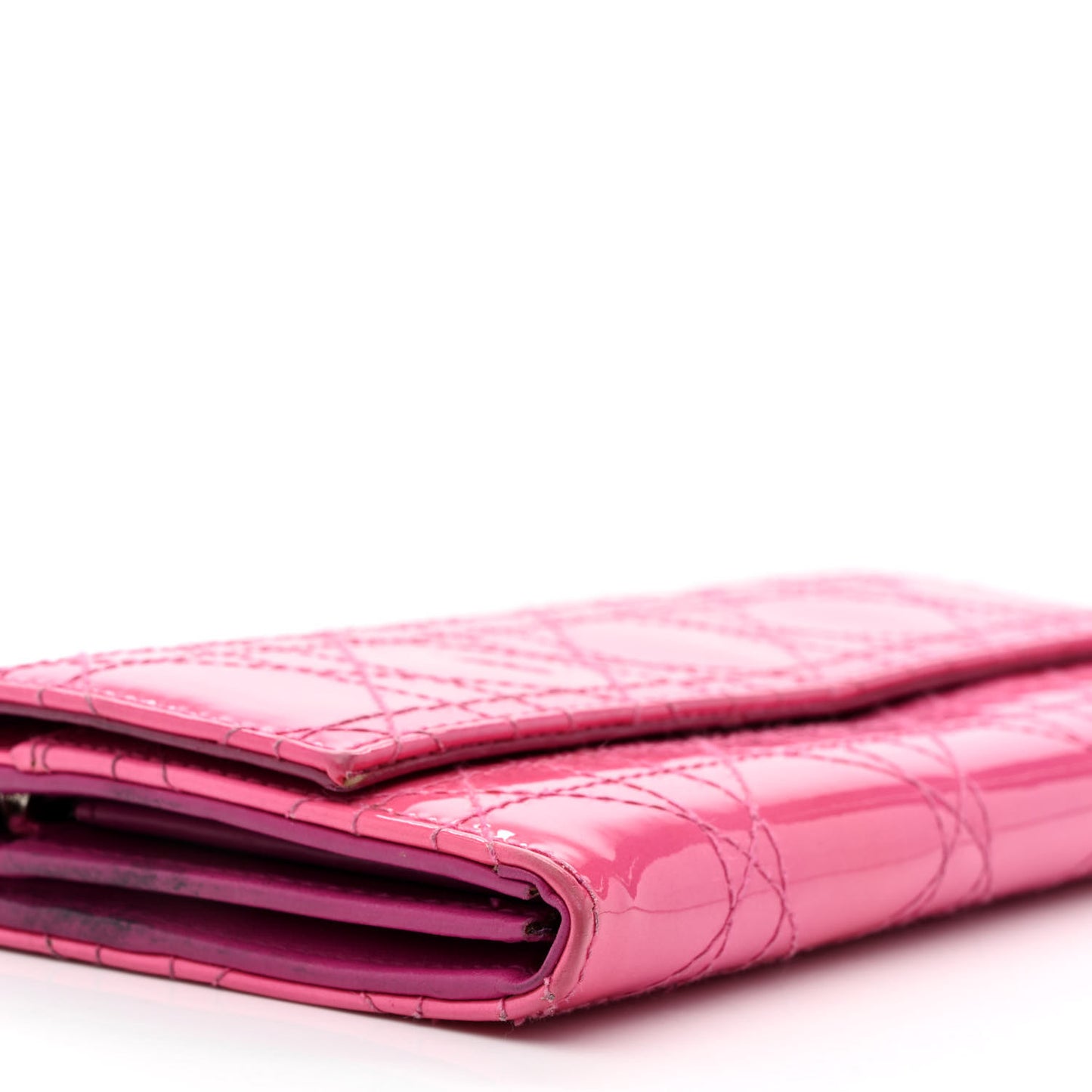 Patent Cannage Rendezvous Chain Wallet Pink
