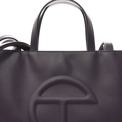 Telfar Vegan Leather Medium Shopping Bag Eggplant 8 of 10