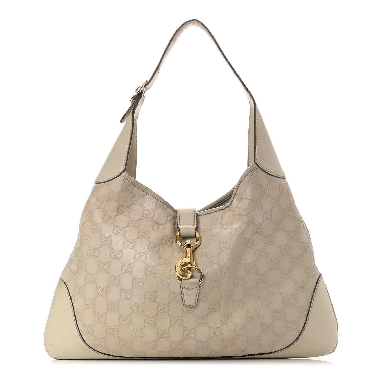 Gucci Guccissima Medium Jackie O Bouvier Hobo Off White 1 of 20