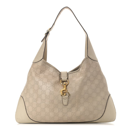 Gucci Guccissima Medium Jackie O Bouvier Hobo Off White 1 of 20