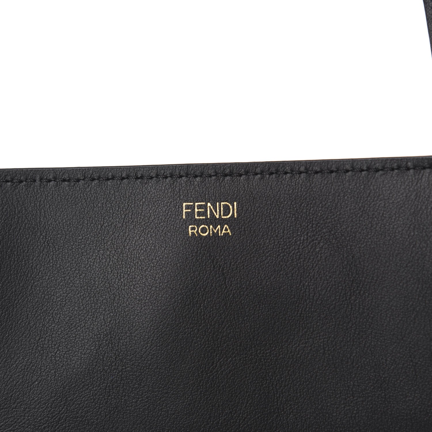 Fendi Vitello Grace Matte Large Flip Tote Black 9 of 10