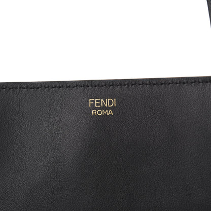 Fendi Vitello Grace Matte Large Flip Tote Black 9 of 10