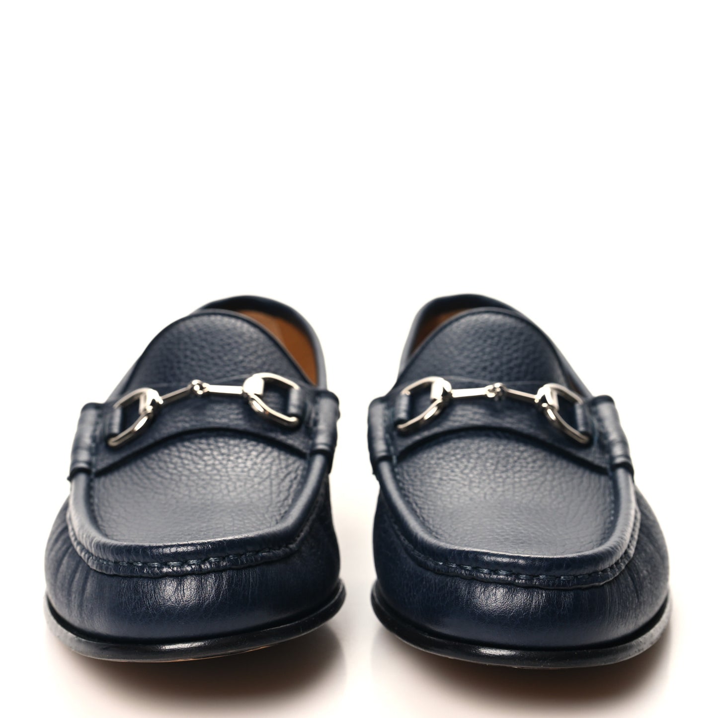 Road Calfskin Mens Horsebit Loafers 7.5 Blue