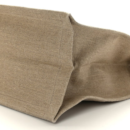 Saint Laurent Linen Calfskin Rive Gauche Tote Greggio Natural 8 of 9