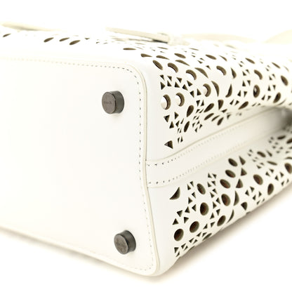 Alaia Calfskin Vienne Wave Mina 20 Bag Blanc Optique 10 of 10