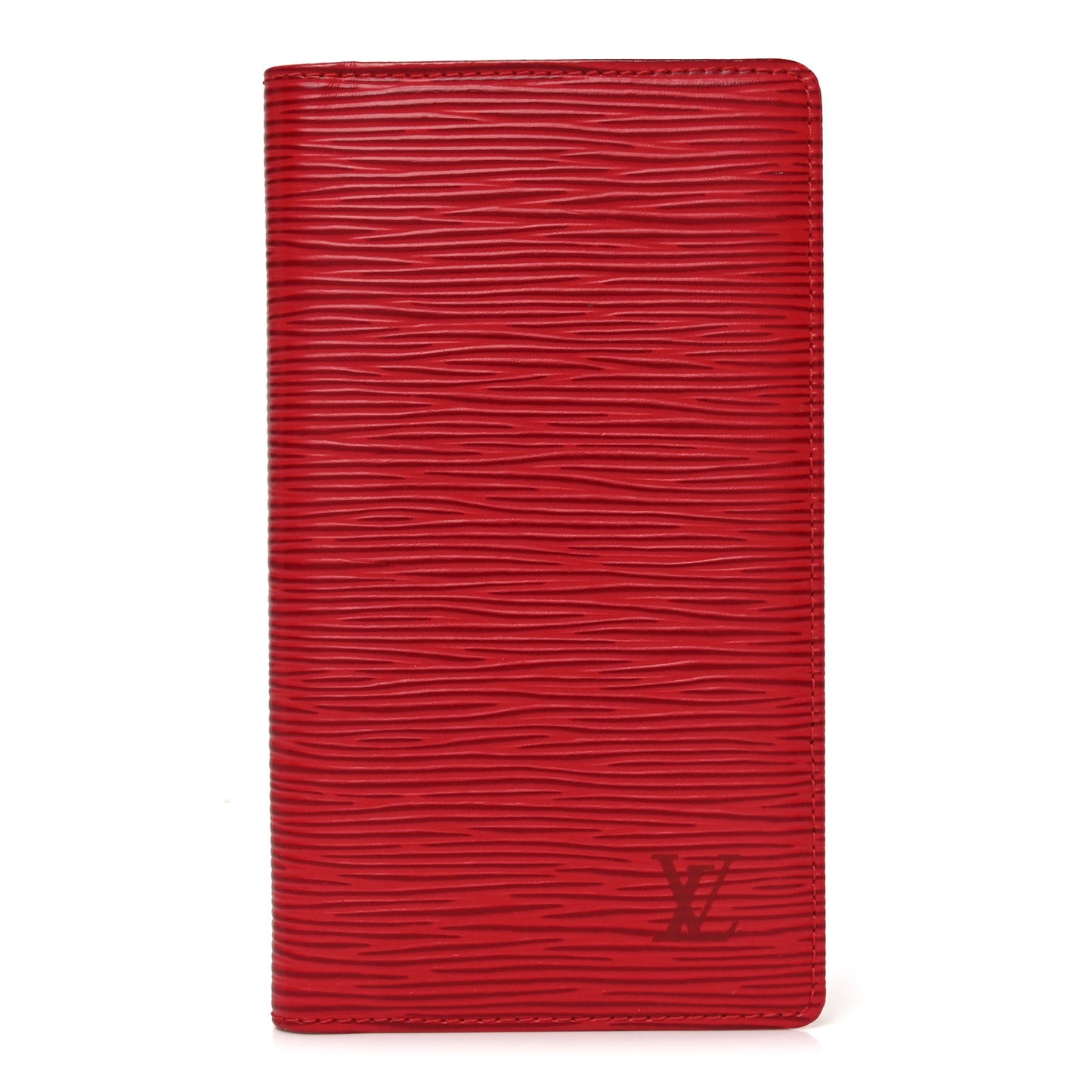 Epi Checkbook Organizer Wallet Castillan Red