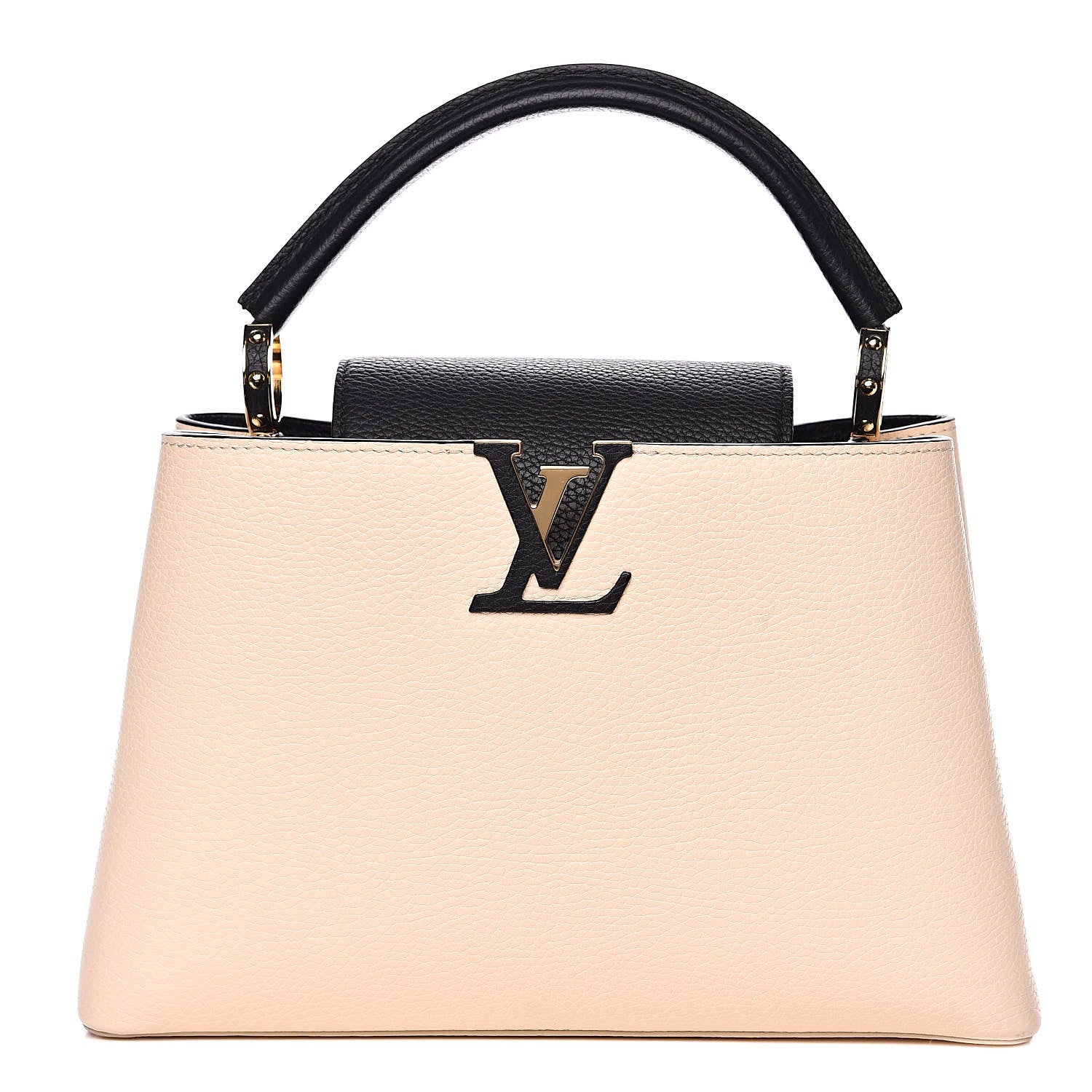 Louis Vuitton Taurillon Capucines PM Creme Black 1 of 10