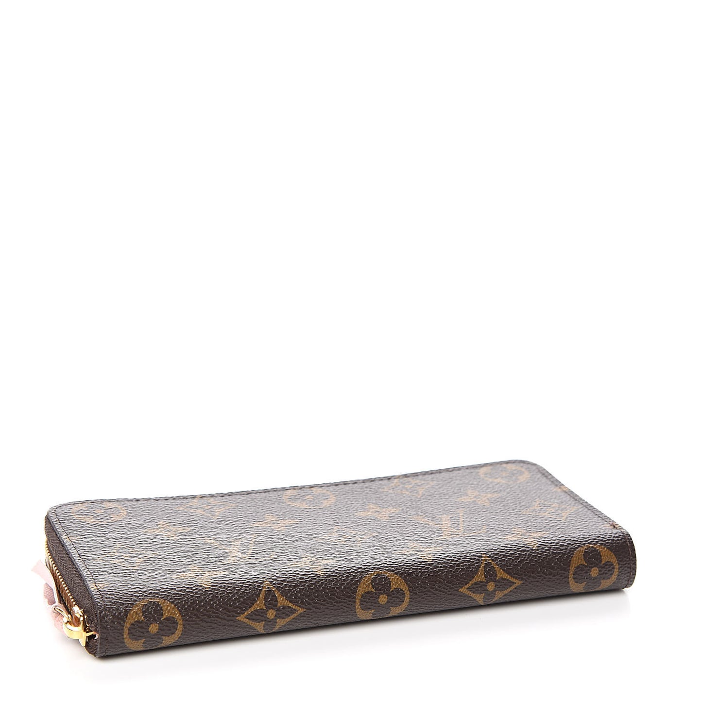 Monogram Clemence Wallet Rose Ballerine