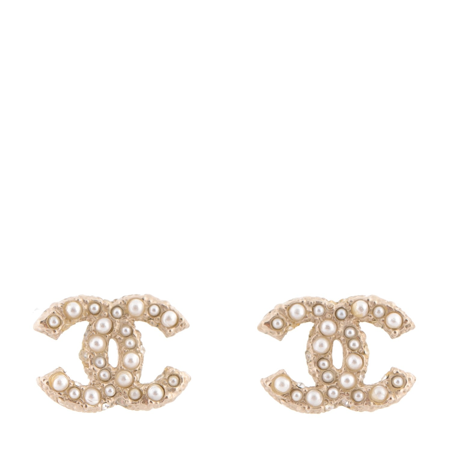 Chanel Pearl CC Earrings Gold 1 of 4