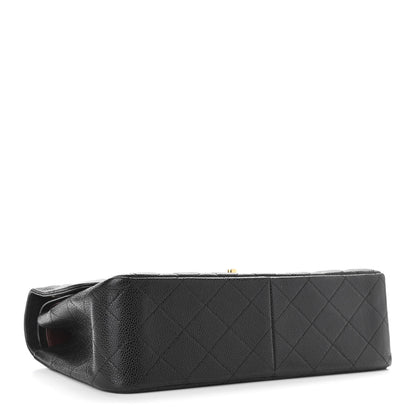 Chanel Caviar Quilted Jumbo Double Flap Black 4 of 11