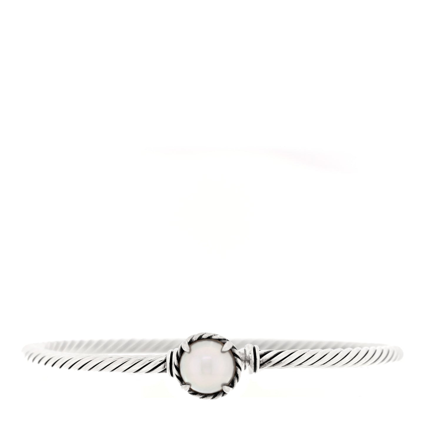 Sterling Silver Cultured Pearl 3mm Chatelaine Bracelet