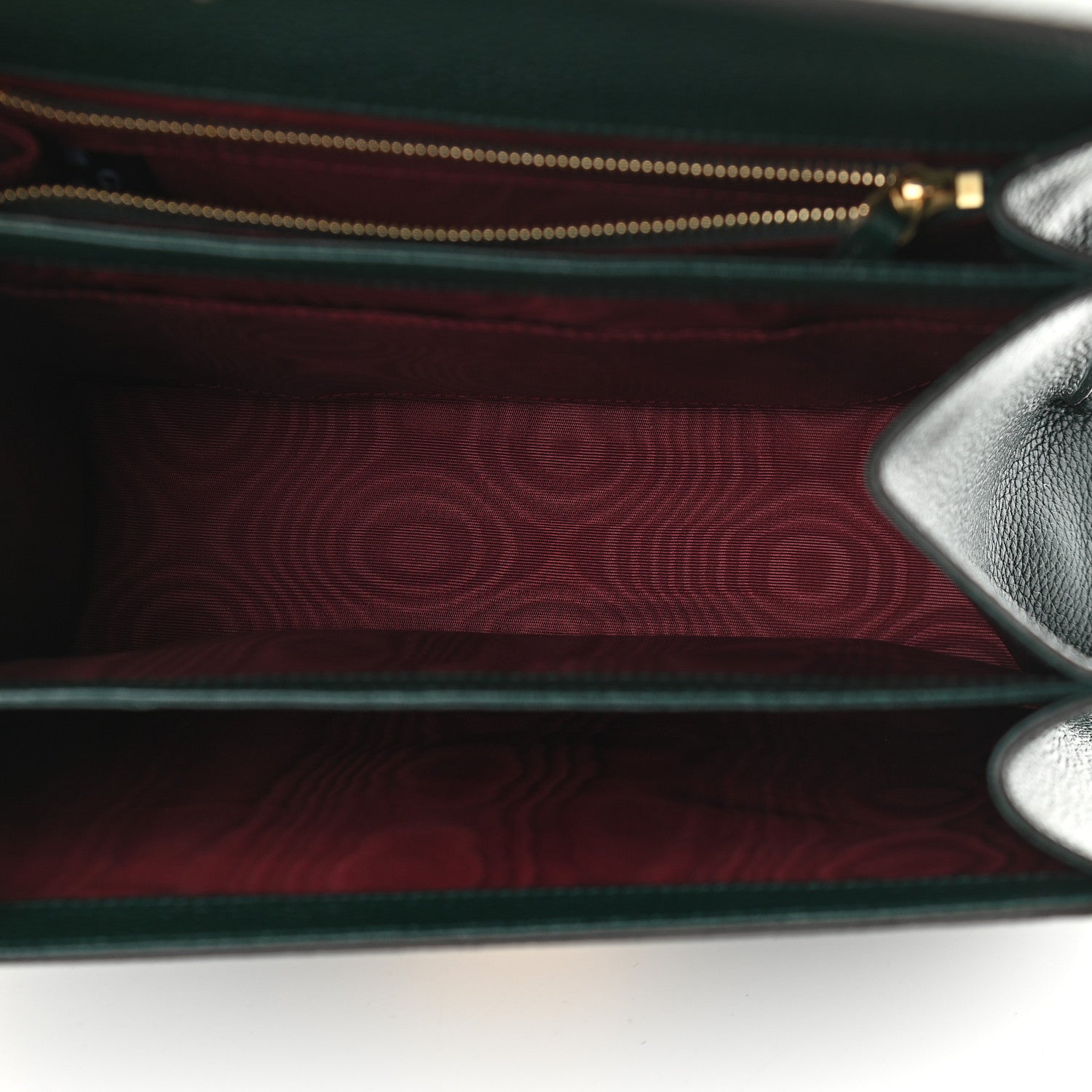 Gucci Grainy Calfskin Small Zumi Shoulder Bag Vintage Green 5 of 9
