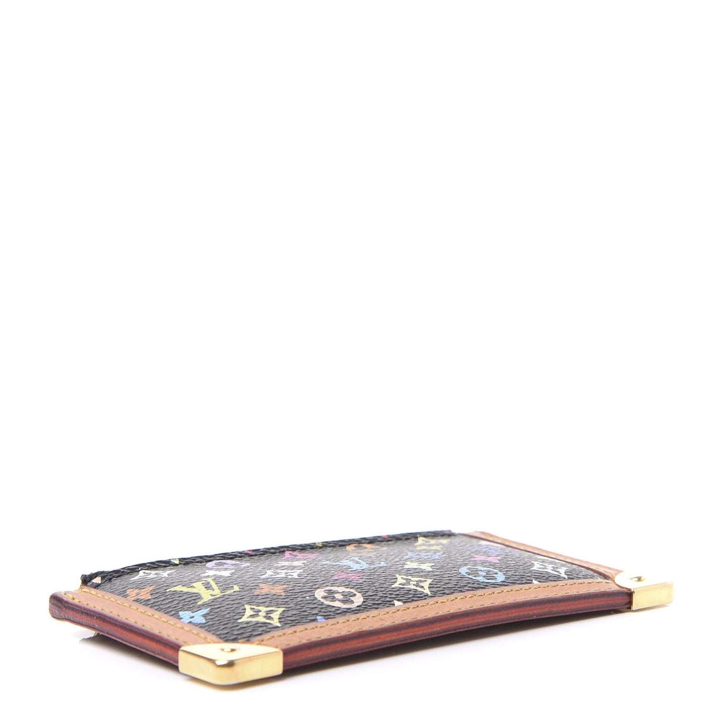 Monogram Multicolor Key Pouch Black