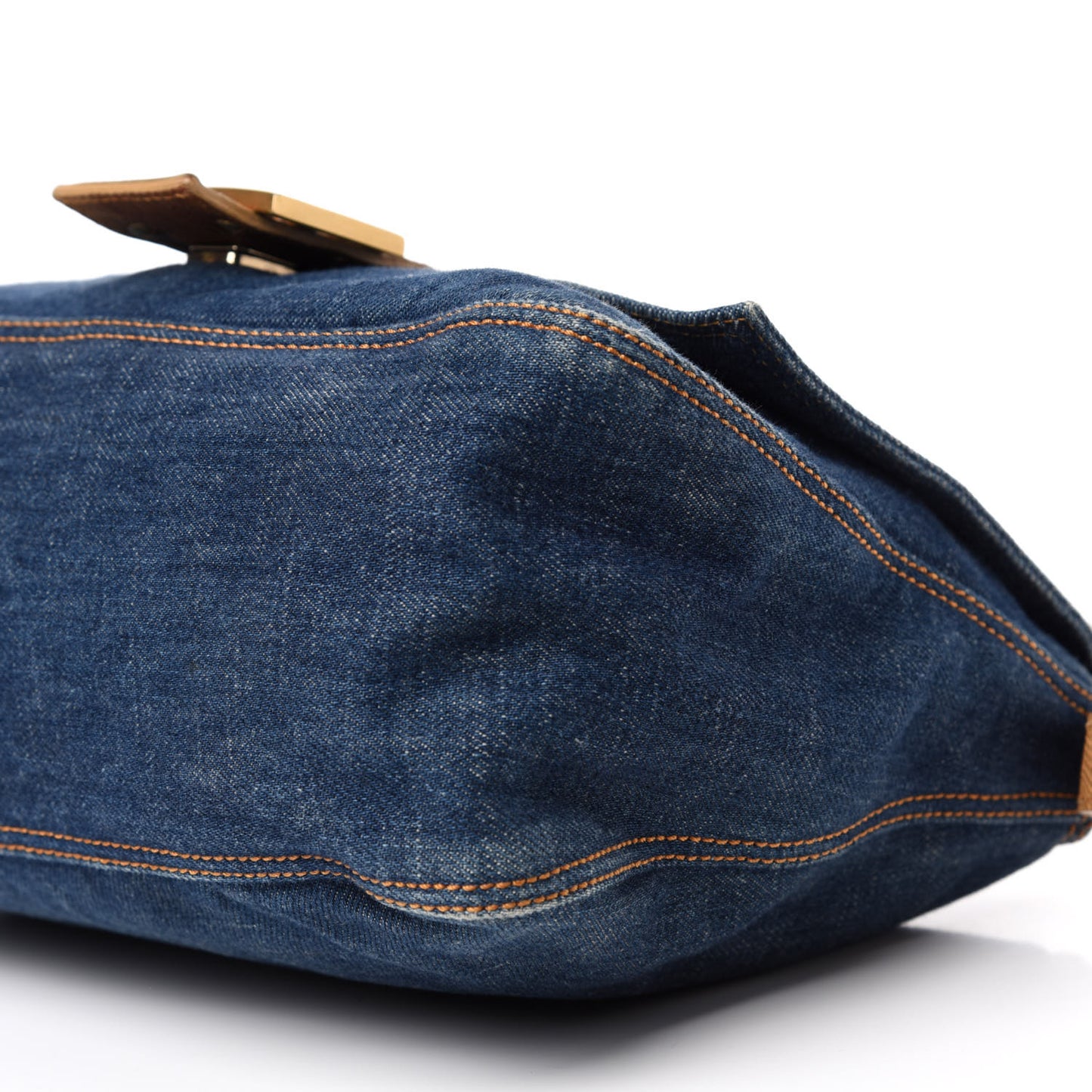 Denim Lizard Mama Baguette Blue