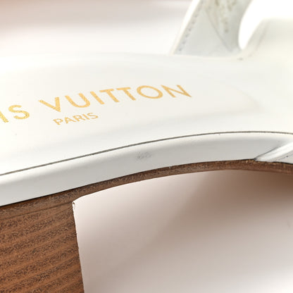 Louis Vuitton Calfskin LV Isola Mules 38 White 11 of 12