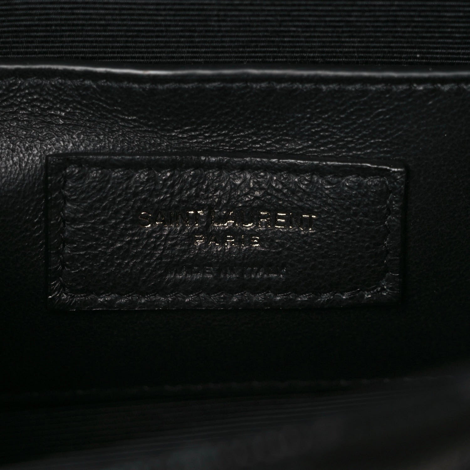 Saint Laurent Grain De Poudre Textured Mixed Matelasse Triquilt Small Monogram Monochrome Satchel Black 6 of 9