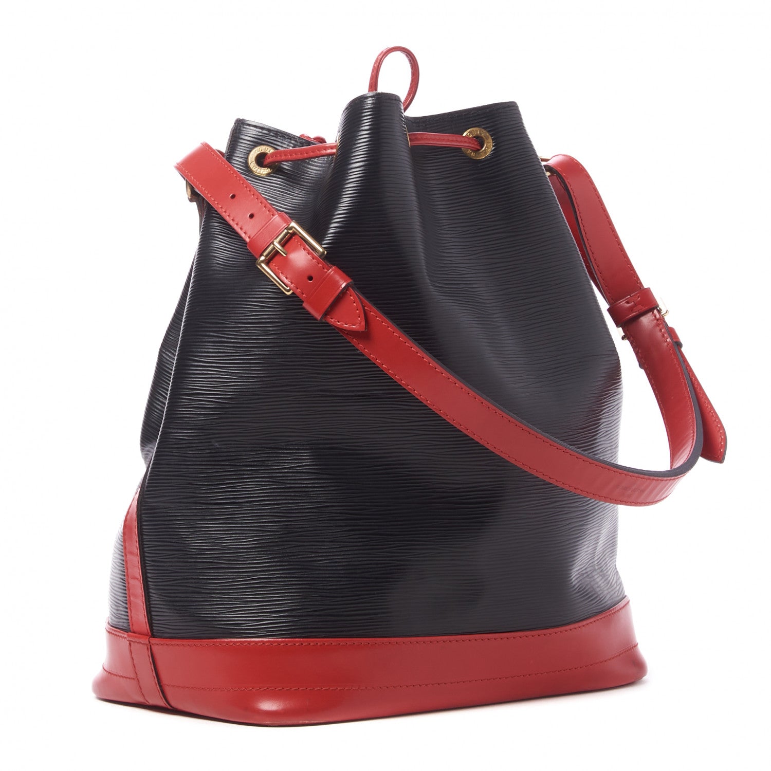 Louis Vuitton Epi Bi-Color Noe Castillan Red Black 3 of 8