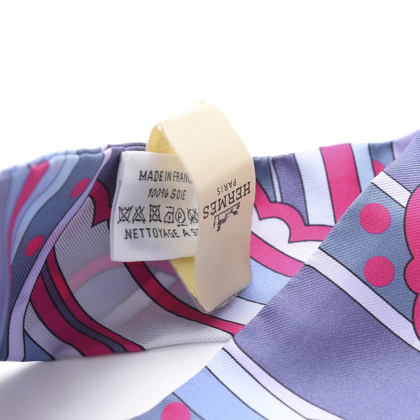 Silk Faubourg Rainbow Twilly Blue Jean Rose Vif