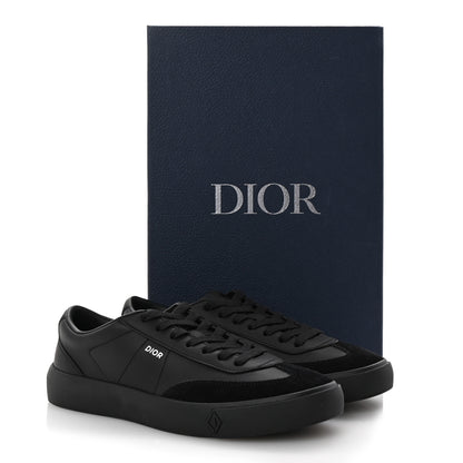 Christian Dior Smooth Calfskin Suede Mens B101 Low Top Sneakers 42.5 Black 10 of 10