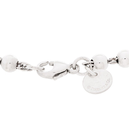 Tiffany Sterling Silver Enamel 4mm Return to Tiffany Heart Tag Bead Bracelet Pink 4 of 5