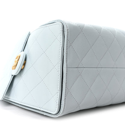 Chanel Caviar Quilted Small Chanel 25 Handbag Light Blue 9 of 11