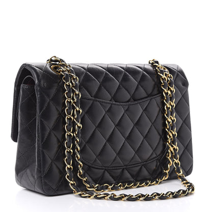 Chanel Lambskin Quilted Medium Double Flap Black 3 of 20