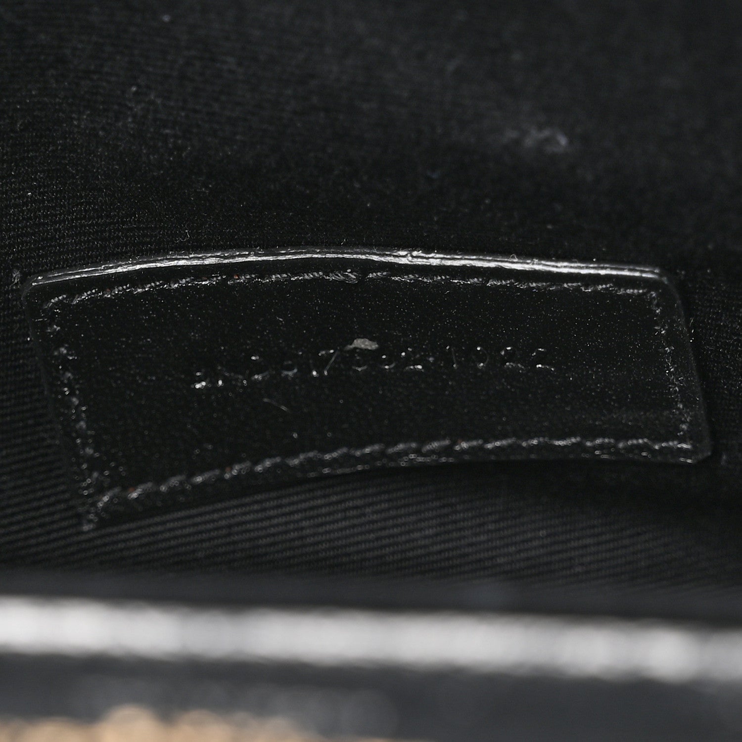 Saint Laurent Grain De Poudre Matelasse Chevron Monogram Envelope Clutch Black 7 of 7