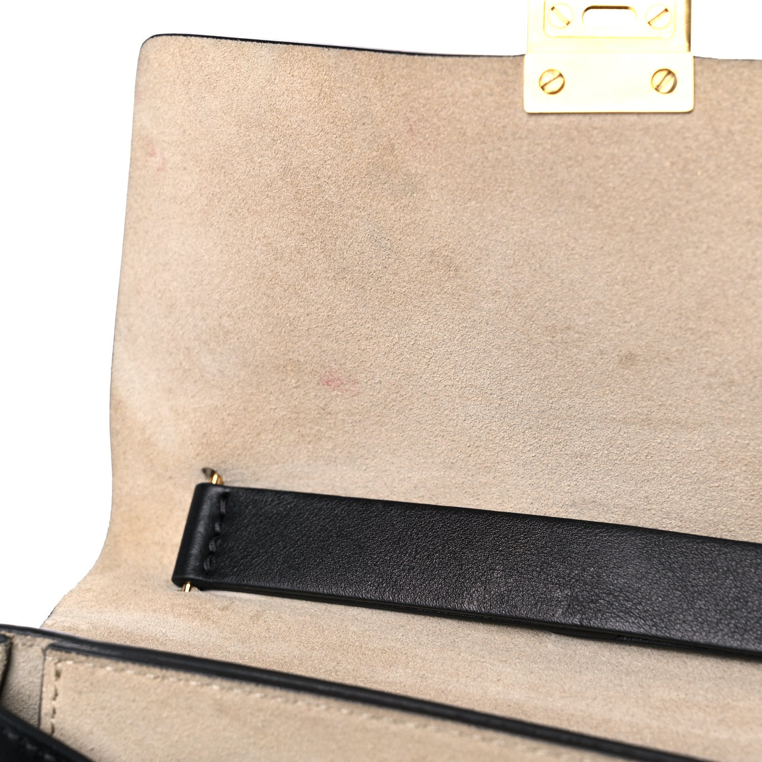 Chloe Calfskin Suede Studded Drew Shoulder Bag Black 11 of 17