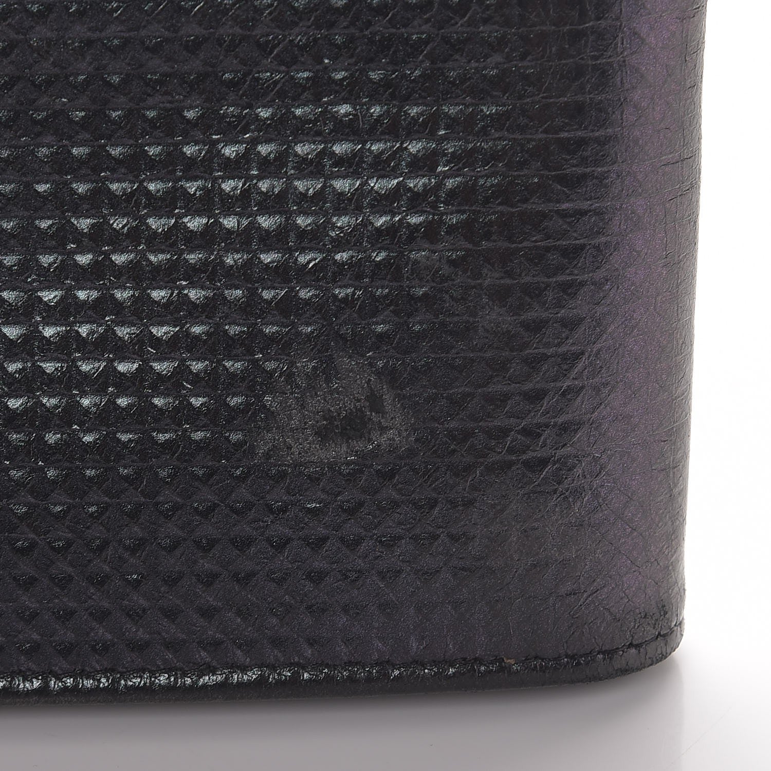 Chanel Metallic Lambskin Embossed Envelope Clutch Black 7 of 11