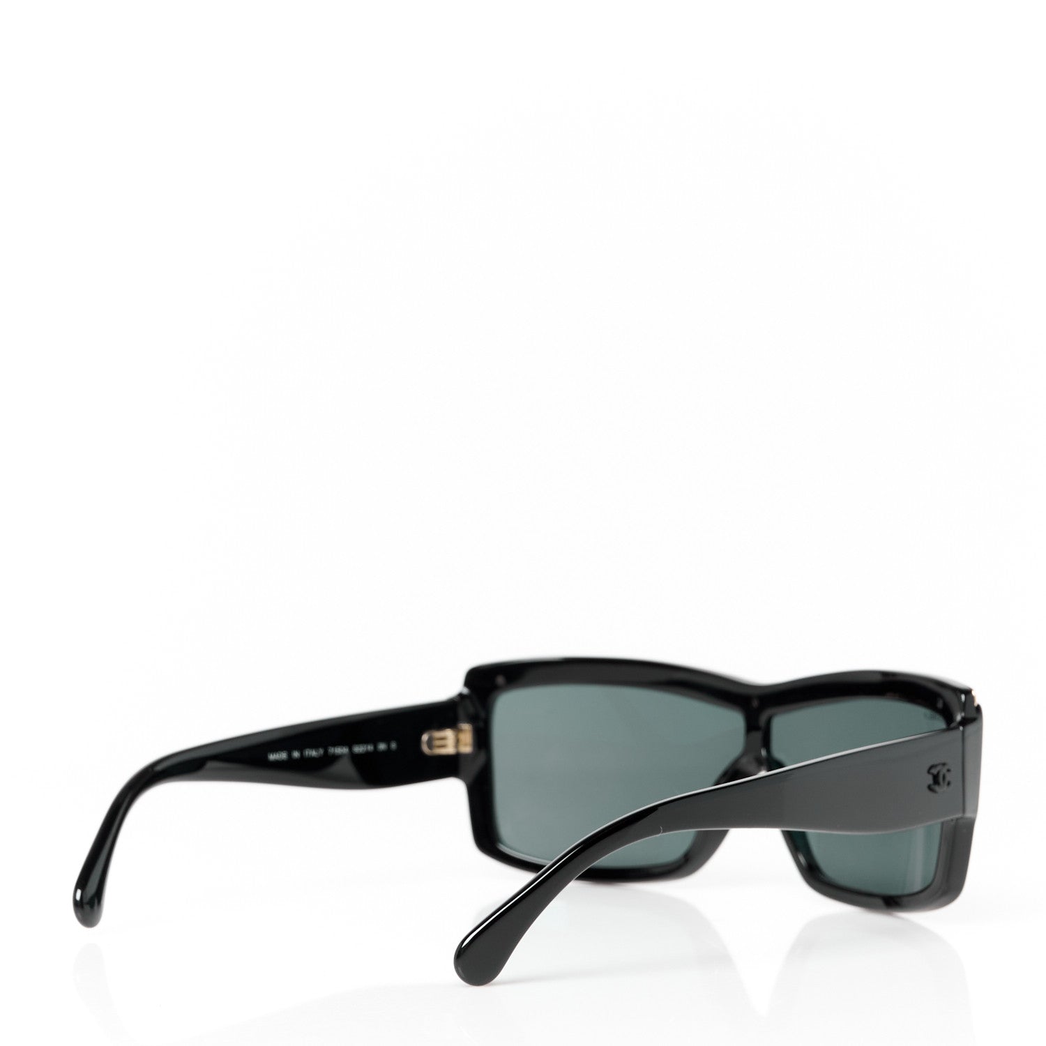 Chanel Acetate Shield Sunglasses 71504 Black 4 of 8