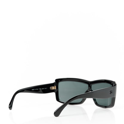Chanel Acetate Shield Sunglasses 71504 Black 4 of 8