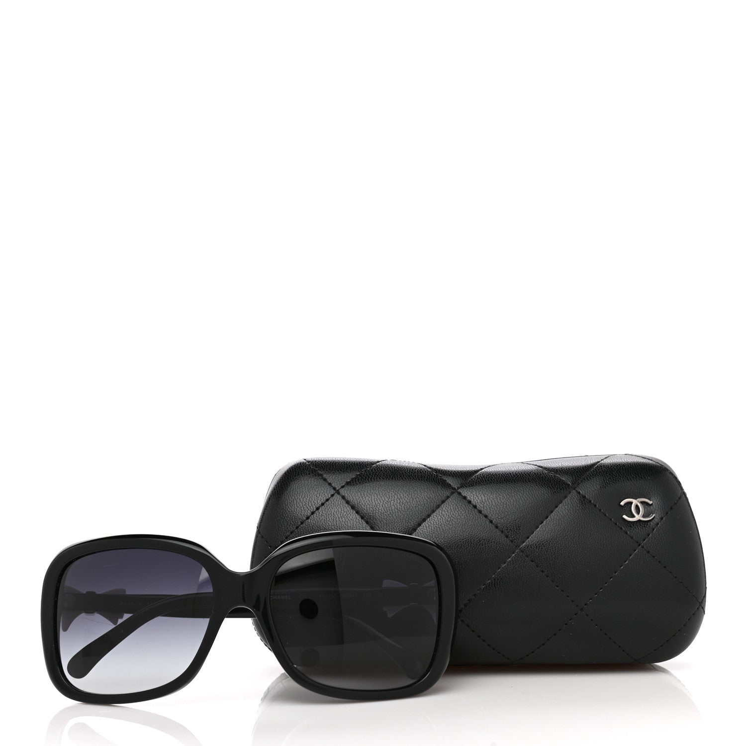 Chanel Acetate CC Bow Sunglasses 5171 Black White 8 of 8